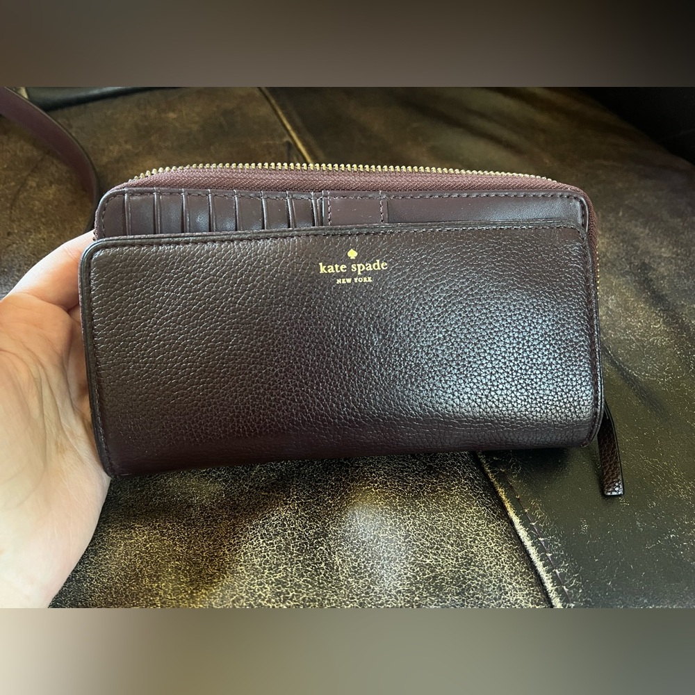 KATE SPADE DARK PURPLE WALLET